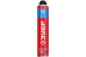 Пена монтажная PRO 65 с увеличенным выходом, пистолетная, всесезонная, 850мл, SVS, ЗУБР thumbnail